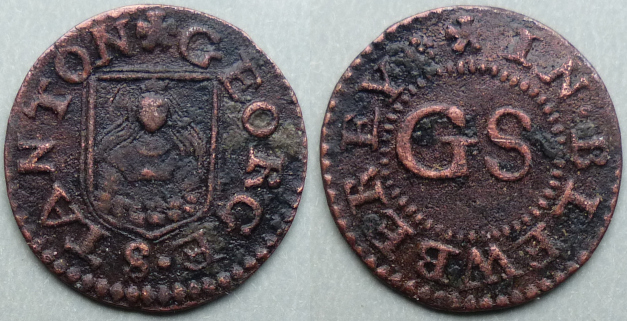 Blewbury, George Stanton farthing token